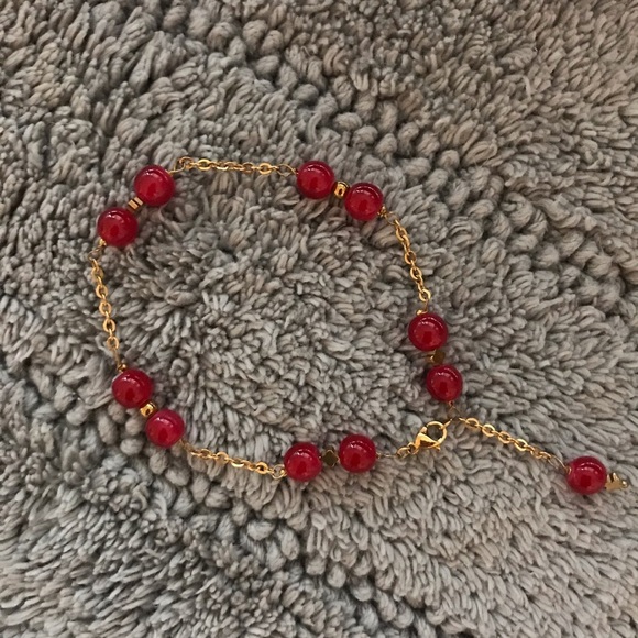 Brand new brass and beads bracelet/anklet - Picture 1 of 5